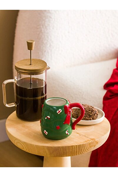 LC Waikiki Seramik Kupa NEW YEAR Yılbaşı Temalı Seramik Kupa 550 Ml