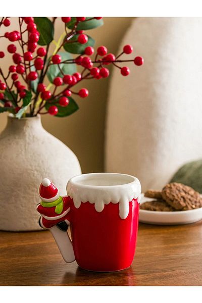 LC Waikiki Home Ceramic New Year Themed Snowman Mug 400 ml