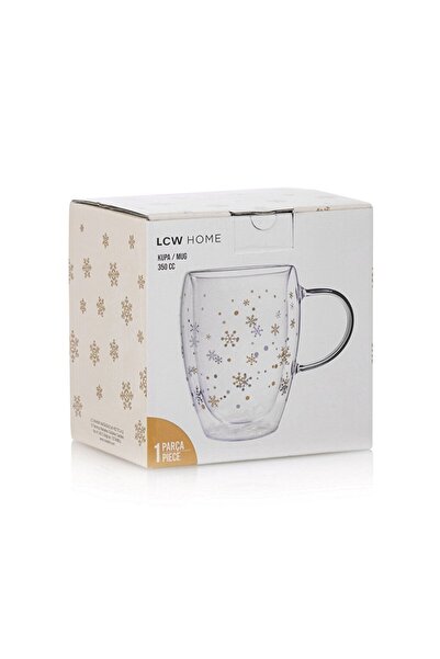 LC Waikiki LCW HOME Kar Tanesi Desenli Cam Bardak 350 Ml