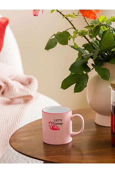 LC Waikiki LCW HOME Flamingo Printed Ceramic Mug 320 Ml