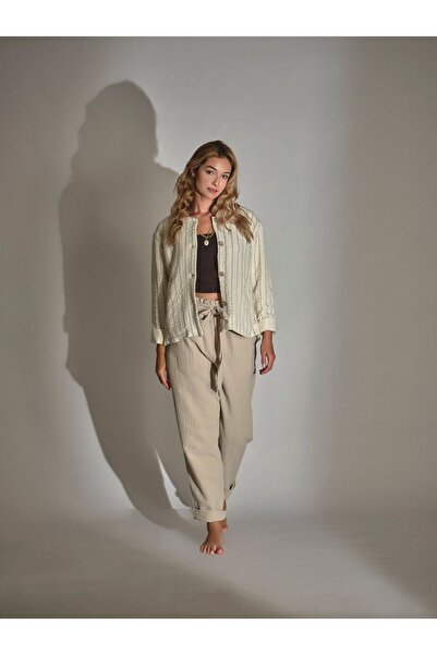 Viaanka Stripes Bomber Jacket