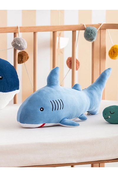 LC Waikiki LCW HOME 50 cm Figured Shark Baby Throw Pillow - Filled