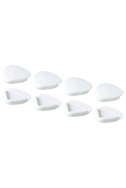 IKEA Set of 8 Corner Protector Coffee Table Ikea 8 Pieces Table Cabinet Edge Protection Apparatus Plastic White Color