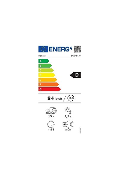 Siemens Sn234ı01dt 4 Programlı Inox Bulaşık Makinesi