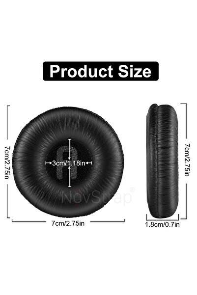 NovStrap Headphone Pad Sponge Compatible with Jbl Tune T500Bt 510Bt 520Bt T560Bt T600 T450 460 Jr300 310 T250