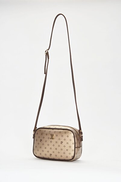 Pierre Cardin Altın Monogram Kadın Omuz Çantası 05PO22Y1538