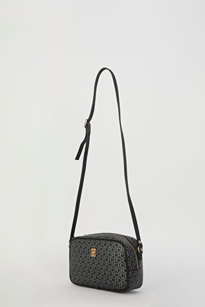 Pierre Cardin Black Small Alphabet Women's Shoulder Bag 05Po22Y1538