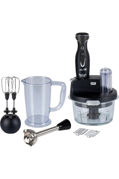 TEFAL خلاط HB2358 Powelix Activflow Expert بقوة 1500 وات باللون الأسود مع وعاء زجاجي