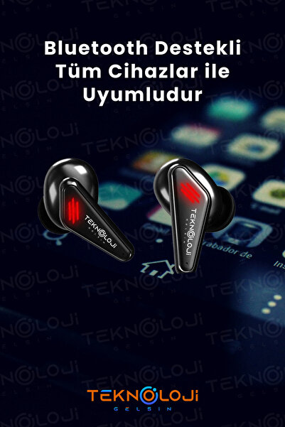 Teknoloji Gelsin Işıklı Kablosuz Bluetooth Kulaklık Oyuncu Kulaklığı Rgb Profesyonel Ses Kalitesi