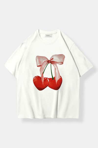 Carpe Cherry Patterned Oversize T-shirt