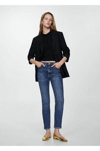 MANGO Woman Pantaloni Claudia Slim Fit Crop Jean