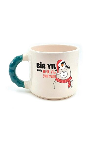 Kırtasiye Ofisi ليس سنة واحدة، كل عام، كوب رأس السنة الجديدة مطرز باللون الأخ...
