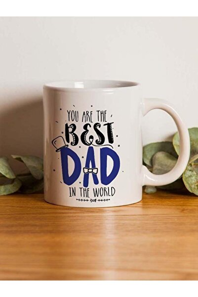 Kırtasiye Ofisi كوب أبيض - عيد الأب الأفضل المطبوع