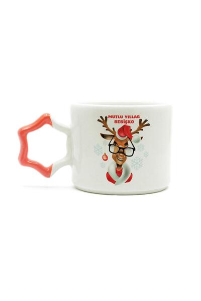 Kırtasiye Ofisi كوب رأس السنة الجديدة مطبوع عليه Happy New Year من Bebişko بم...