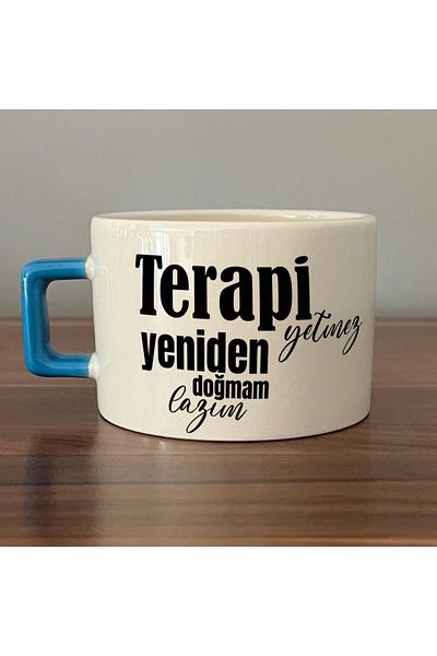 Kırtasiye Ofisi Therapy Impossible I Need a Rebirth Printed Blue Handle C Cup