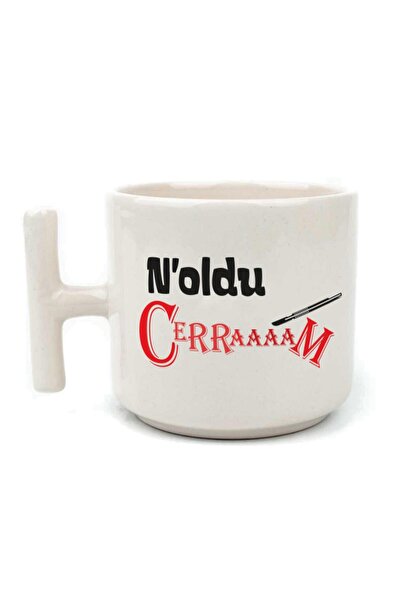Kırtasiye Ofisi كوب Noldu Cerraaaam مطبوع بمقبض أبيض