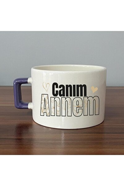 Kırtasiye Ofisi كوب C مطبوع عليه مقبض أرجواني My Dear Mother