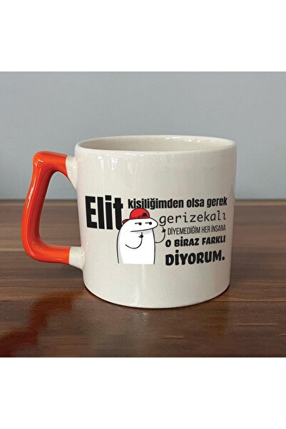Kırtasiye Ofisi If It Comes from My Elite Personality Printed Orange Handled ...