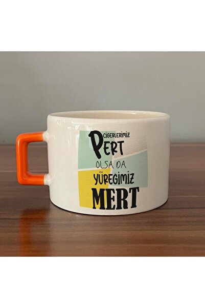 Kırtasiye Ofisi كوب C برتقالي بمقبض مطبوع عليه عبارة "إذا كانت كلاسلنا عبارة ...