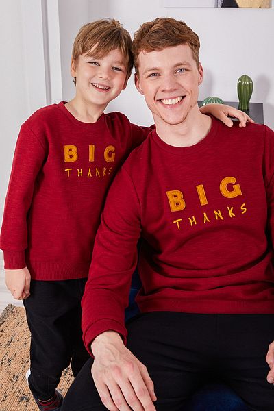 ROLY POLY Claret Red Boy's Long Sleeve Tracksuit Set - Rolypoly Big Thanks