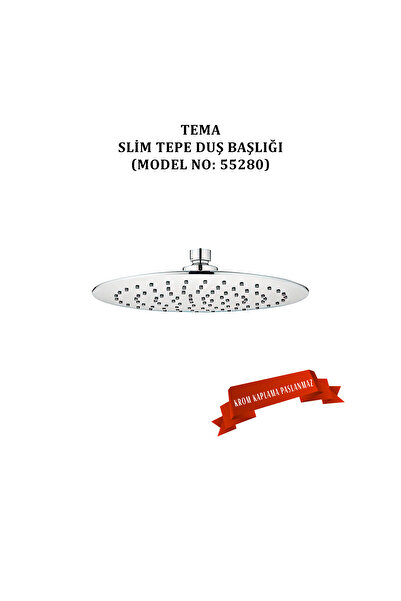 Genel Markalar Modern duş başlığı Slim Tepe Başlık, şık tasarım ve yüksek , m...