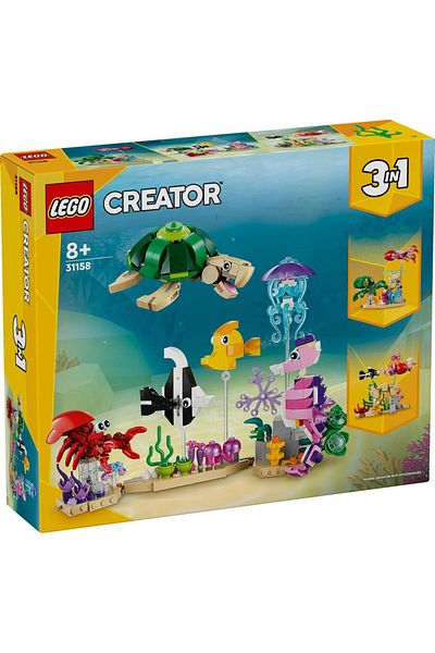 LEGO ® Creator Sea Animals Toy 3in1 Building Set 31158