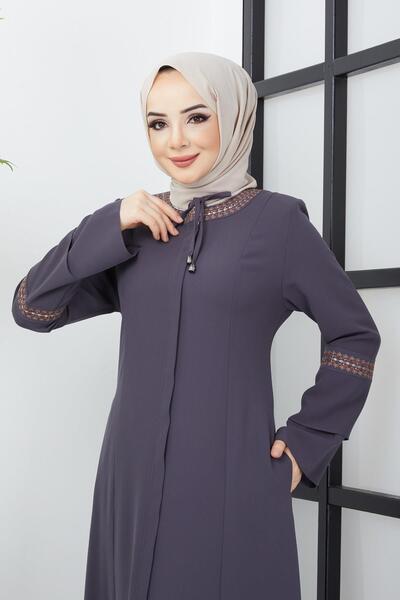 hafsamina Κέντημα μεγάλου μεγέθους Λεπτομερές ανθρακί Ferace HM22032