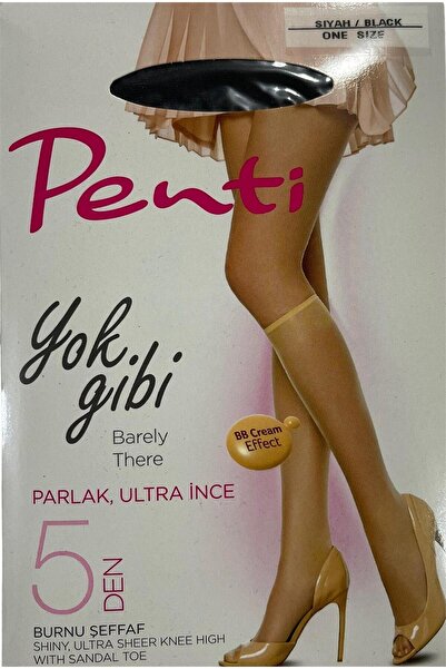 Penti Kao ništa 5 traper pantalona čarape crne