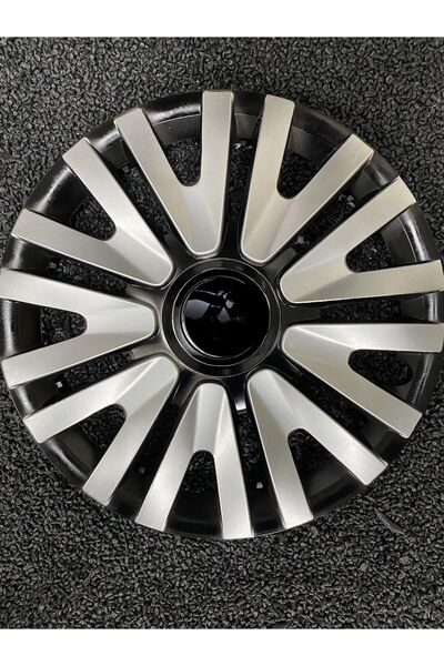 YILAPJANT 14'' Inç Renault Jant Kapağı 4 Adet Çelik Jant Görünümlü Renkli - Kırılmaz Esnek - Kelepçe Ve Amblem