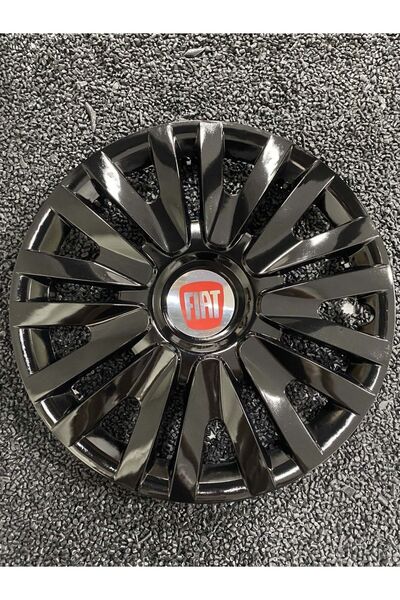 YILAPJANT Fiat 14 Inç Siyah Jant Kapağı 4 Adet