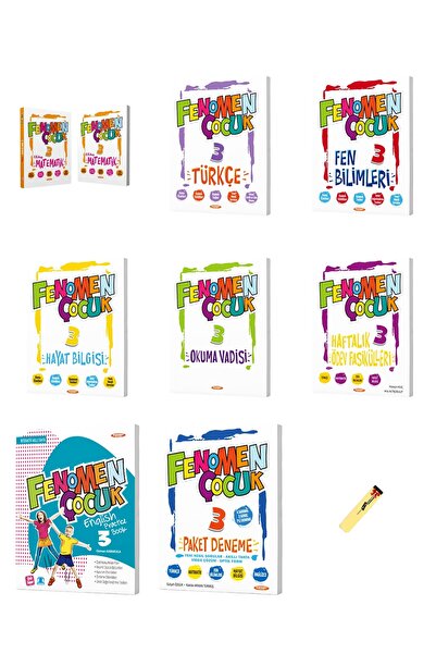 Fenomen Yayıncılık Fenomen Çocuk 3. Sınıf Tüm Dersler 8li Set