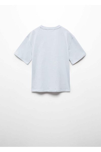 MANGO Kids Tricou Albastru Pentru Copii