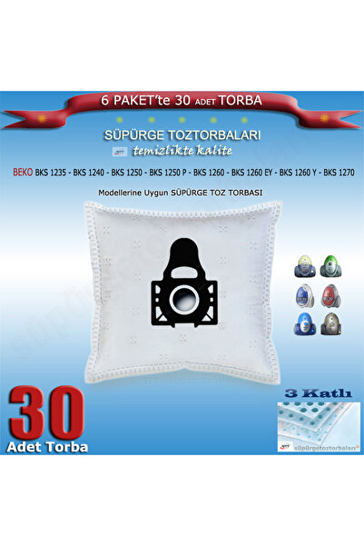 Beko BKS 1235 - 1240 - 1250 - 1250P - 1260 - 1260EY - 1260Y-1270 Süpürge Toz ...