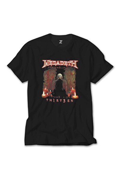 Karadeniz تي شيرت Megadeth Thirteen أسود