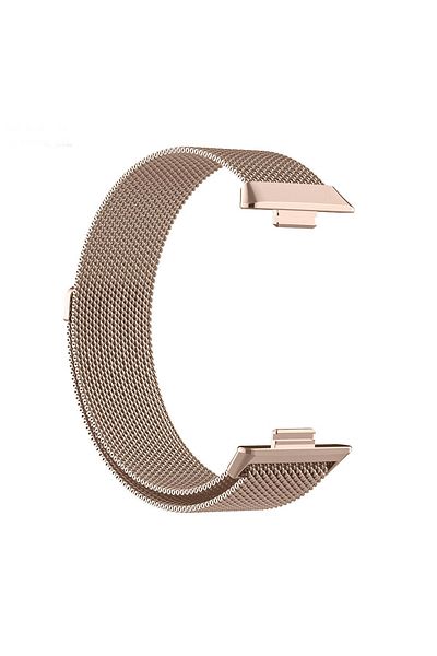 Fibaks سوار معصم بحزام مغناطيسي من شبكة معدنية متوافقة مع ساعة Huawei Watch Fit 3 - Fit 4 - Fit 4 Pro