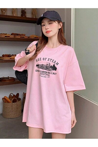 DAXİS Sportwear Company Γυναικείο μπλουζάκι Oversize με στάμπα