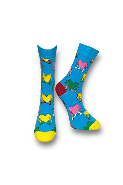 Mevo Heart Patterned Unisex Socks