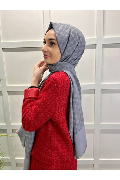 Aker Elegance Monogram Gray Shawl - 1090100   IE 1090100