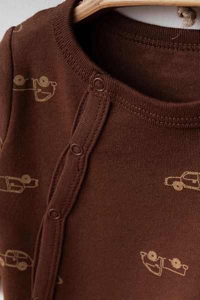 My Hanne Baby Boy Bias Jumpsuit - Car Pattern, Model 1001