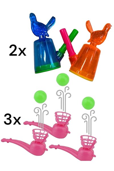 ERGOTYPE üfleme Motor Beceri Seti 3’lü Üflemeli Uçan Top 2'li Sulu Kanarya