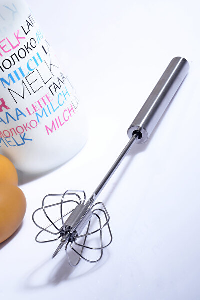 Bev Kitchen مضرب ستانلس ستيل أوتوماتيكي مقاس 38 سم