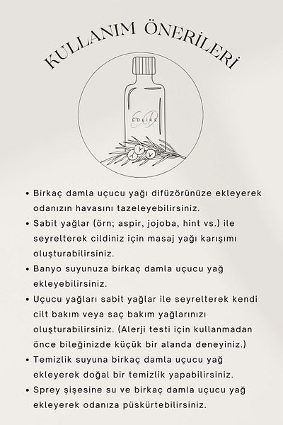EDLIKE Daily Oil 10 ml 100% Pure and Natural
