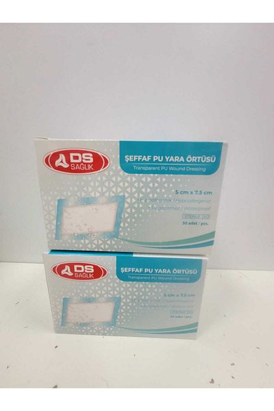 DS PLUS Transparent Waterproof Pu Wound Cover 5cm X 7.5 Cm 10 Pieces 1 Pack