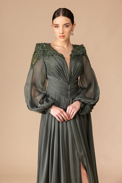 Kenzel Long Sleeve Transparent Dress