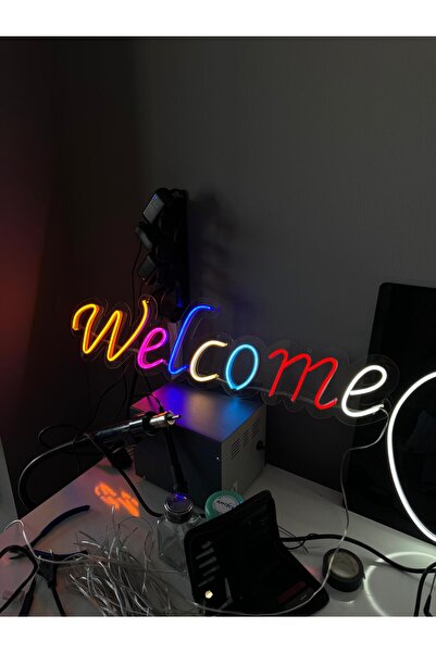 Kab Atölye "WELCOME" NEON LED TABELA