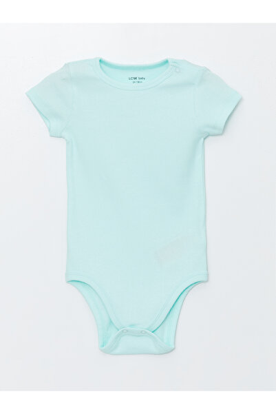 LC Waikiki 2 db Crew nyakú nyomtatott és pattintható testkészlet kisfiúknak