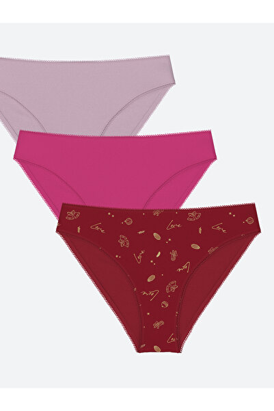 LC Waikiki 3 db mintás bikini bugyi csomag