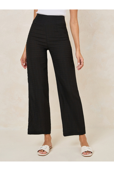 Styli Textured Seersucker Straight Fit Pants