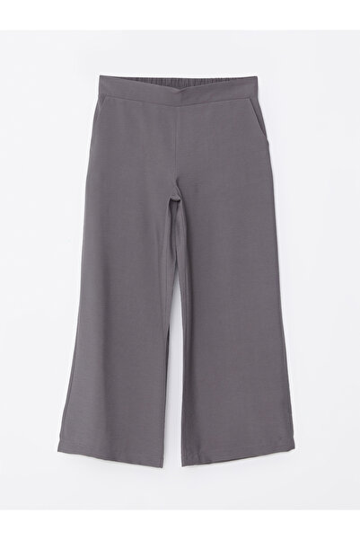 LC Waikiki Dámské kalhoty Palazzo - rovný střih s elastickým pasem