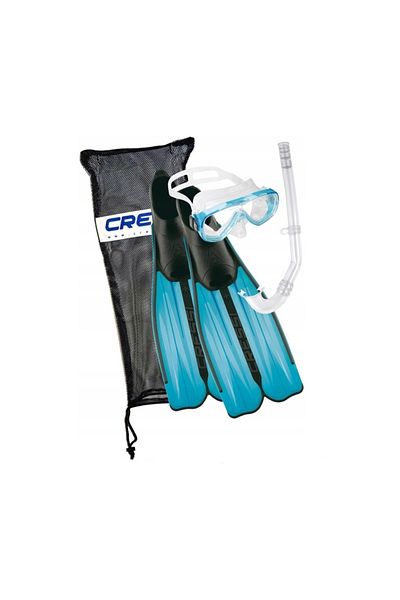 Cressi Aquamarine Rondinella Snorkel Set - Pallet Mask 37-38